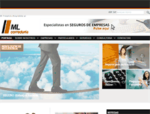 Tablet Screenshot of mlcorreduria.com
